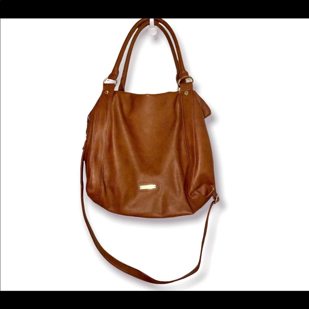 Steve Madden XL Brown Marlow Satchel Purse